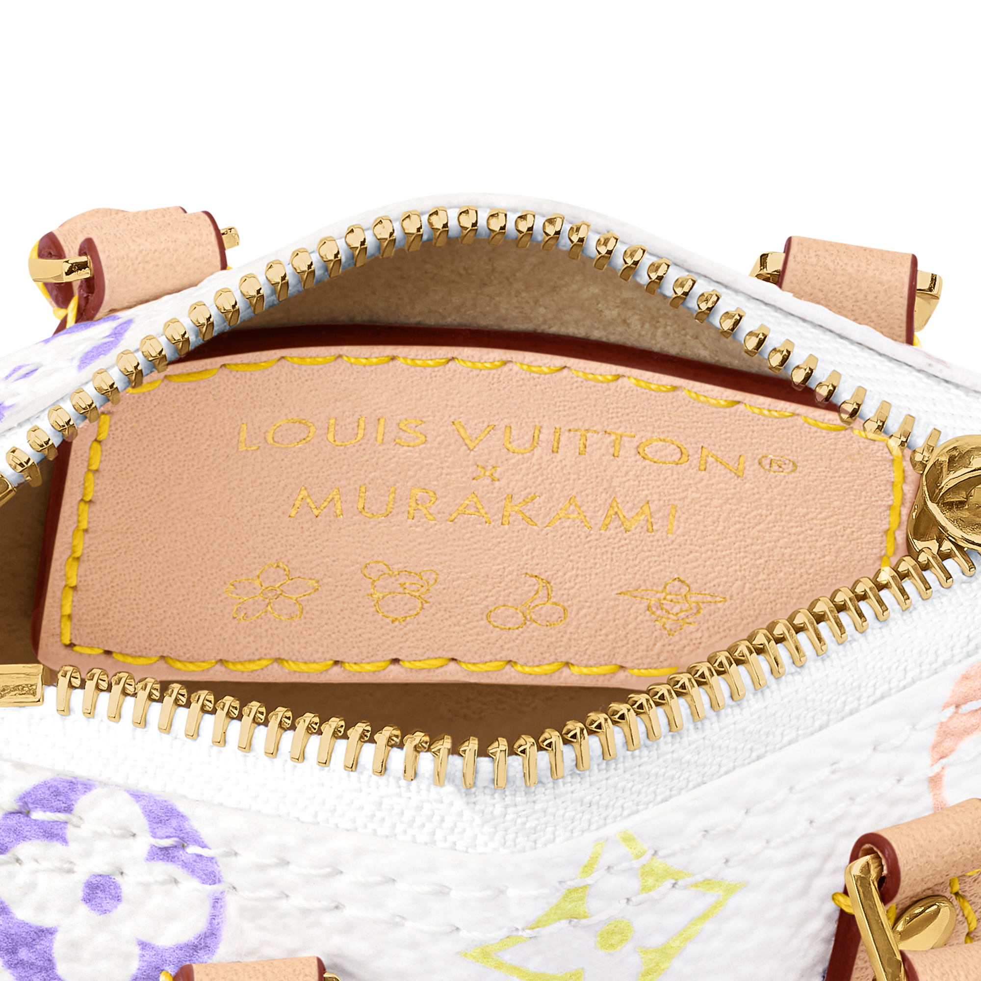 中古 LOUIS VUITTON ホワイト T M LV x TM Micro Speedy Bag Charm S00 - Women - Accessories | LOUIS